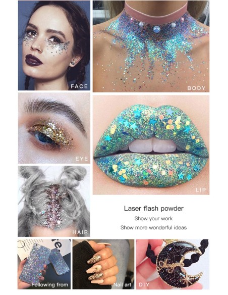 Paillettes Intenses - Yeux, lèvres, ongles - 36 Couleurs - 123 Cosmé