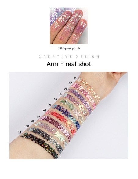 Paillettes Intenses - Yeux, lèvres, ongles - 36 Couleurs - 123 Cosmé