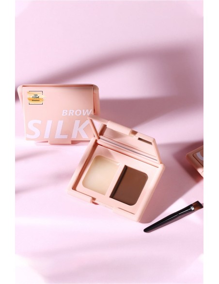 Palette cire à sourcils - Noir Brun châtain - 123 Cosmé