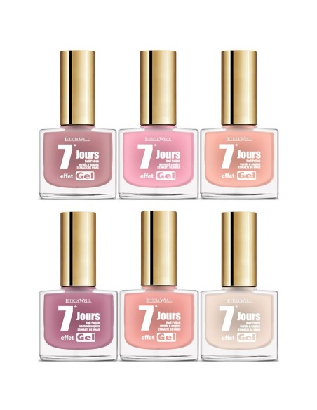 lot de 6 vernis effet gel nude rosé