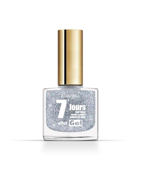 vernis paillettes argent
