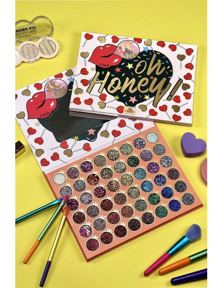 Palette Oh Honey - 48 glitter intenses - 123 Cosmé