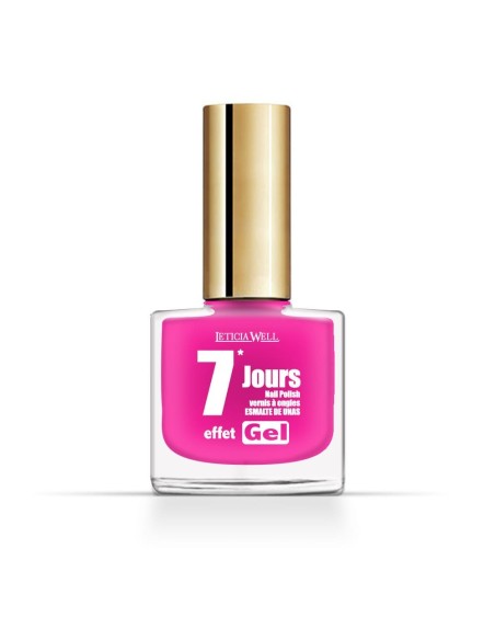 vernis effet gel rose fluo