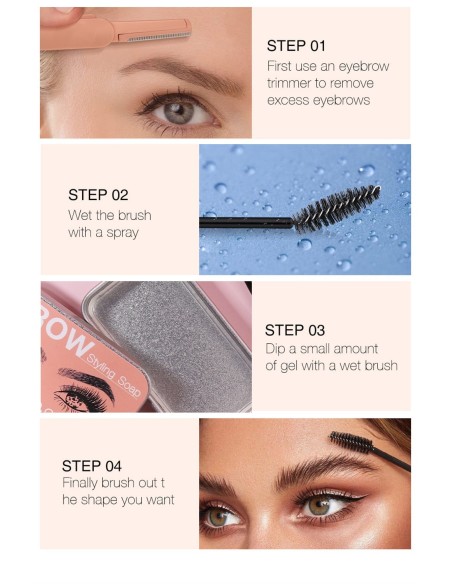 Comment utiliser un gel à sourcils transparent - 123 Cosmé