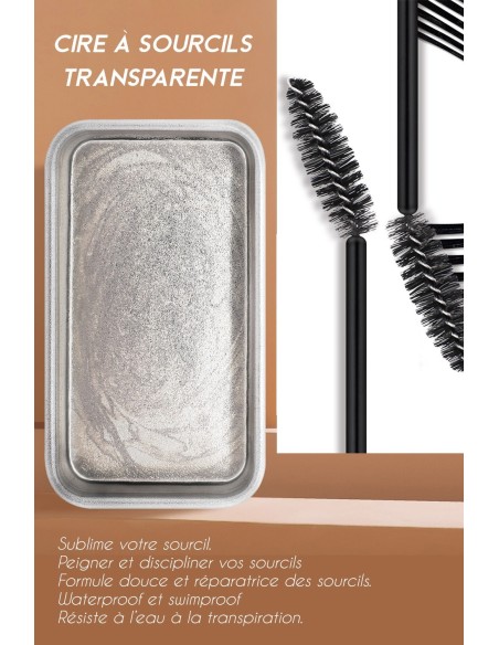 Gel à sourcils Transparent - cire à sourcils - 123 Cosmé