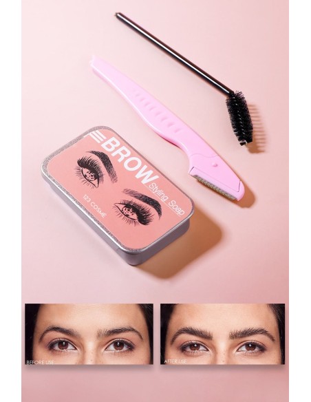Gel à sourcils Transparent Styling soap - 123 Cosmé
