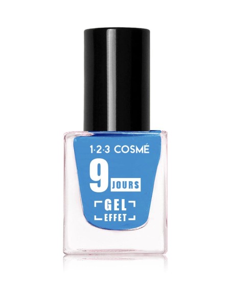 vernis effet gel bleu