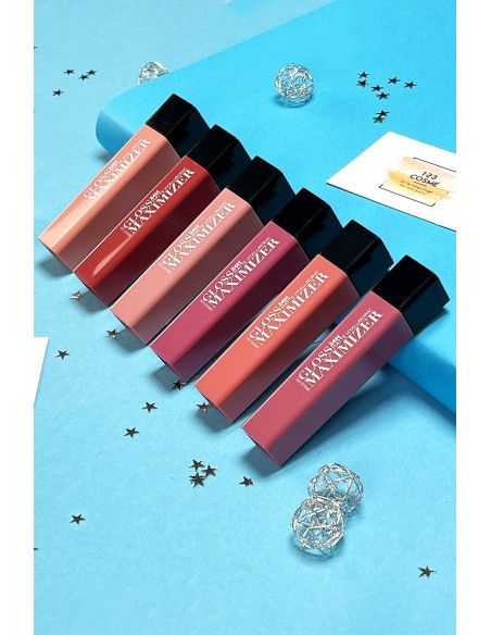 Lot de 6 Gloss Acide hyaluronique - couleur nude - 123 Cosmé