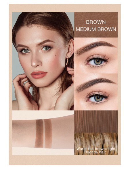 Tampon à sourcils 2 en 1pour les sourcils moyen