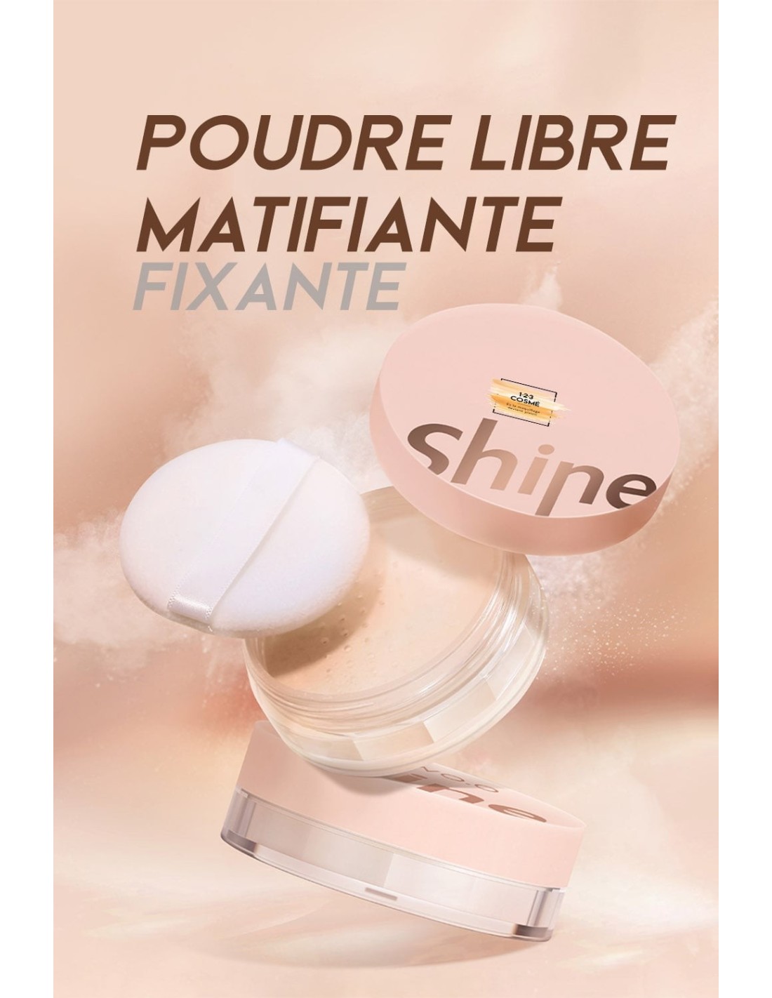 Poudre Libre Fond De Teint Correctrice éclaircissante - Finition Mate, Longue Tenue, Fabriqué En Chine