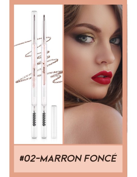 Crayon à sourcils Marron avec brosse - 123 Cosmé