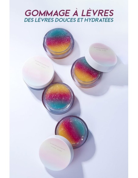 Gommage à lèvres Arc en Ciel |Des lèvres belle et douce |123 Cosmé