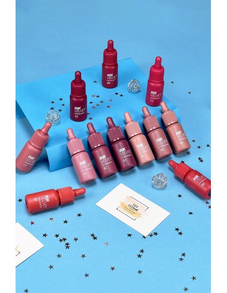 Encres à lèvres mat INK velvet - 12 Couleurs incroyables - 123 Cosmé