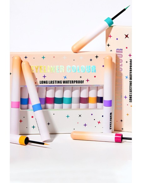 Coffret 12 Eye-liner Couleur