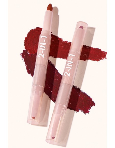 Rouge à lèvres Crayon 2 en 1|Crayon et Rouge à lèvres Mat|123 Cosmé
