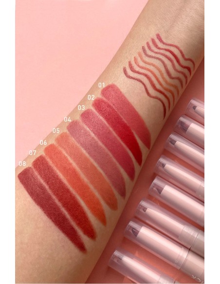 Rouge à lèvres Crayon 2 en 1|Crayon et Rouge à lèvres Mat|123 Cosmé