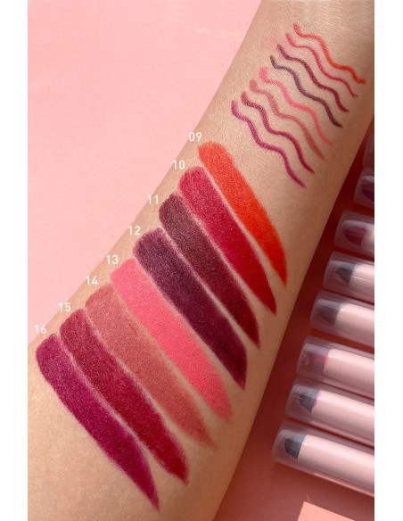 Rouge à lèvres Crayon 2 en 1|Crayon et Rouge à lèvres Mat|123 Cosmé