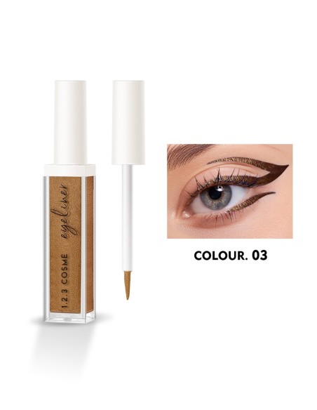 Eyeliner Couleur Métallique Intense | 12 Couleurs | 123 Cosmé