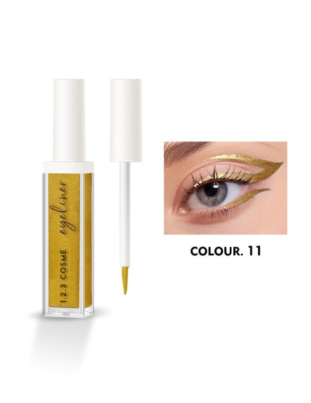 Eyeliner Couleur Métallique Intense | 12 Couleurs | 123 Cosmé