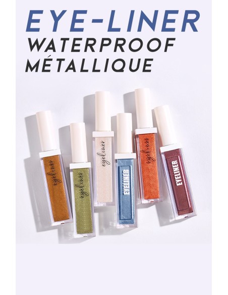 Eyeliner Couleur Métallique Intense | 12 Couleurs | 123 Cosmé