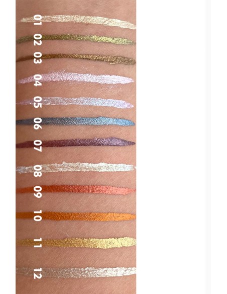 Eyeliner Couleur Métallique Intense | 12 Couleurs | 123 Cosmé
