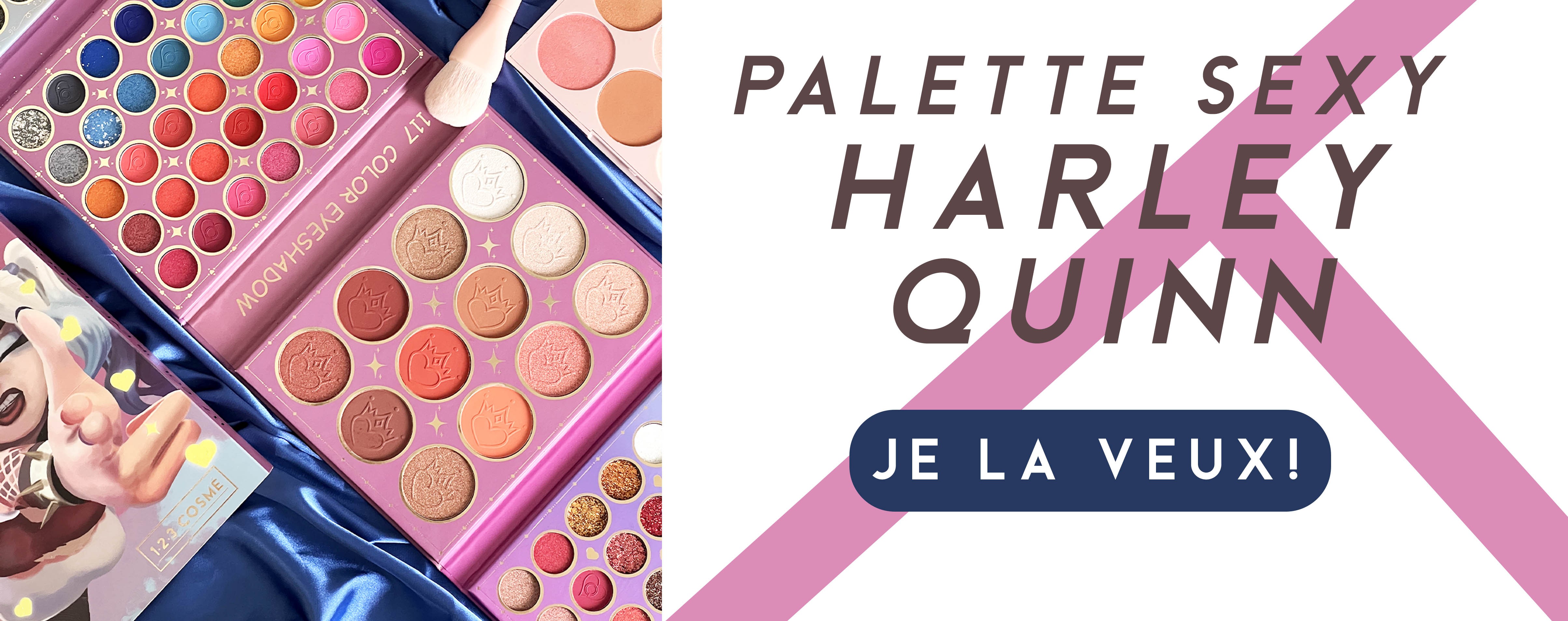 Palette Sexy Harley Quinn - Maquillage pas cher - 123 Cosmé